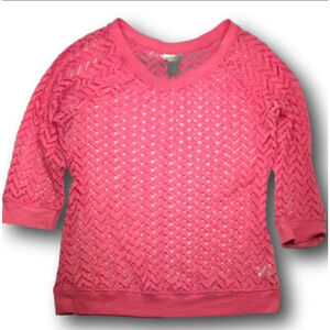 Women's Tru Self Pink Long Sleeve Tee XL